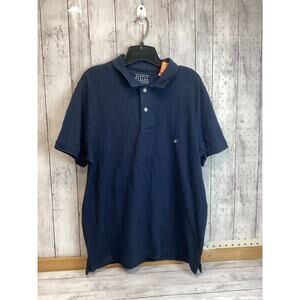 Simply Styled Mens Classic Polo Shirt Size Large Blue Short Sleeve Preppy